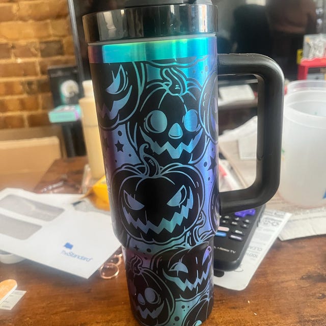 Engraved Halloween Stanley Tumbler, 30 Oz Stainless Steel, Jack-o