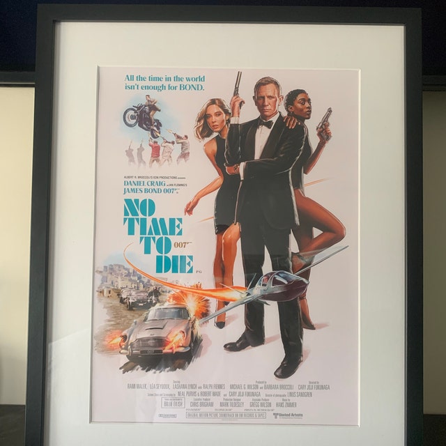 No Time to Die '83 A3 Retro Painted James Bond 007 Movie Poster