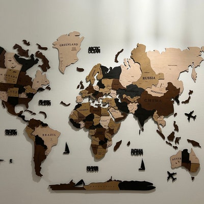 Led World Map, Levitate World Map, Wooden Wall Maps, Push Pin Map, Map ...