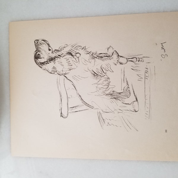 1940 Antique Cocker Spaniel Print Wall Art Decor Lucy Dawson Cocker ...