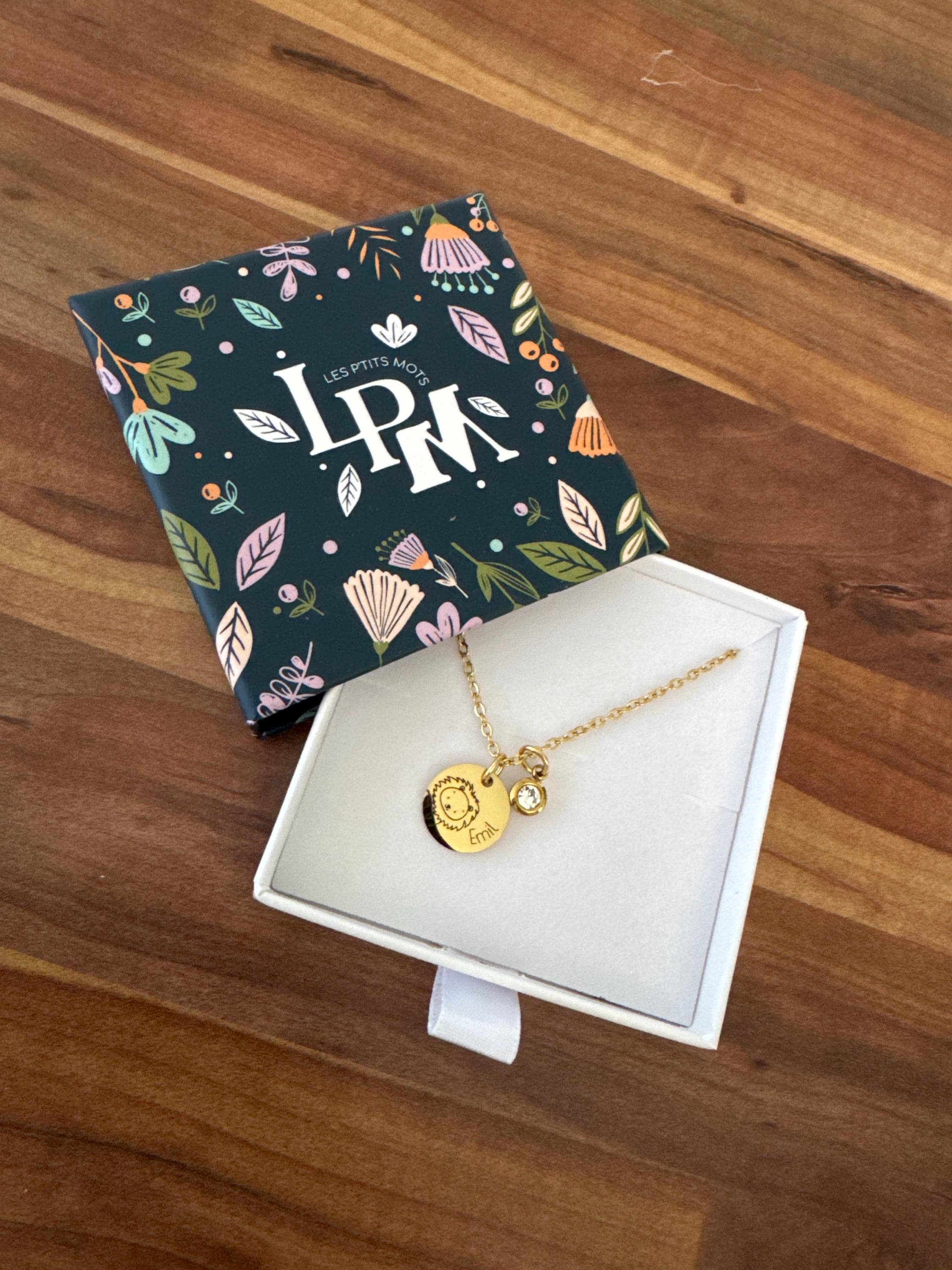 Personalized children's necklace with animal, Children's name necklace, Baptism gift, Birth, Children's birthday gift, Children's Christmas gift