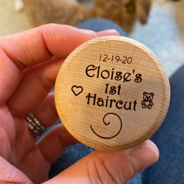 Baby's First Haircut Keepsake Box, Personalised Wooden Gift Idea ...