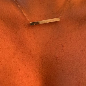bar necklace