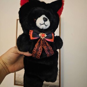 Black Red Wolf | Japanese Nui-fuku | for Chibigurumi Nui Plush