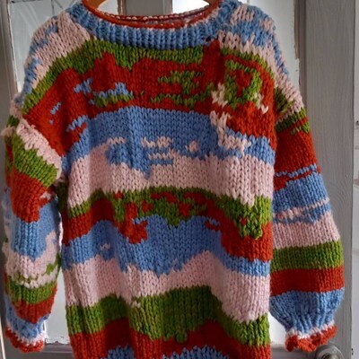 Adult 'big Cozy' Sweater. Knitting Pattern. - Etsy UK