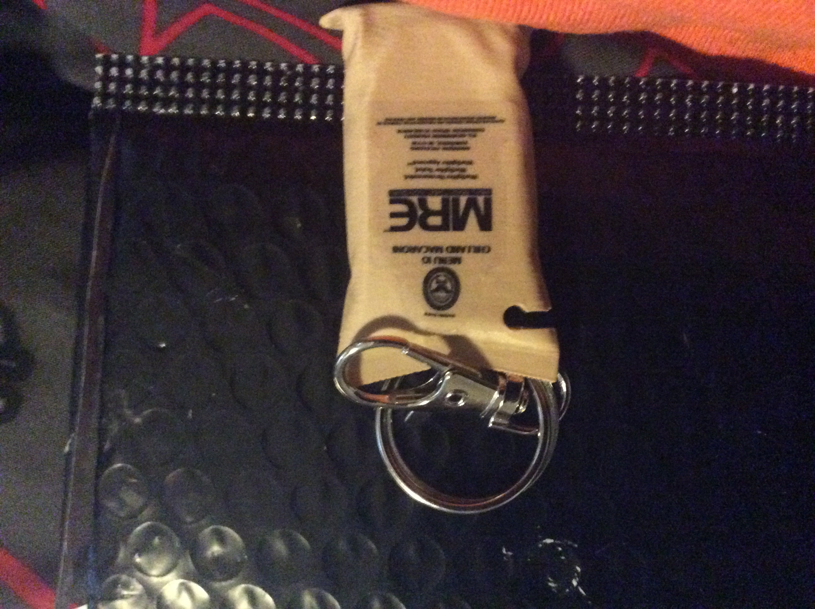 MRE Chili-Mac Keychain -Great Military gift for Army, Marines, Navy, Airforce, Coast Guard or Spaceforce - Perfect gift for Veterans!