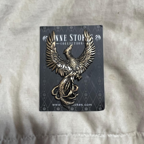 Phoenix Rising Pin Badge - Etsy