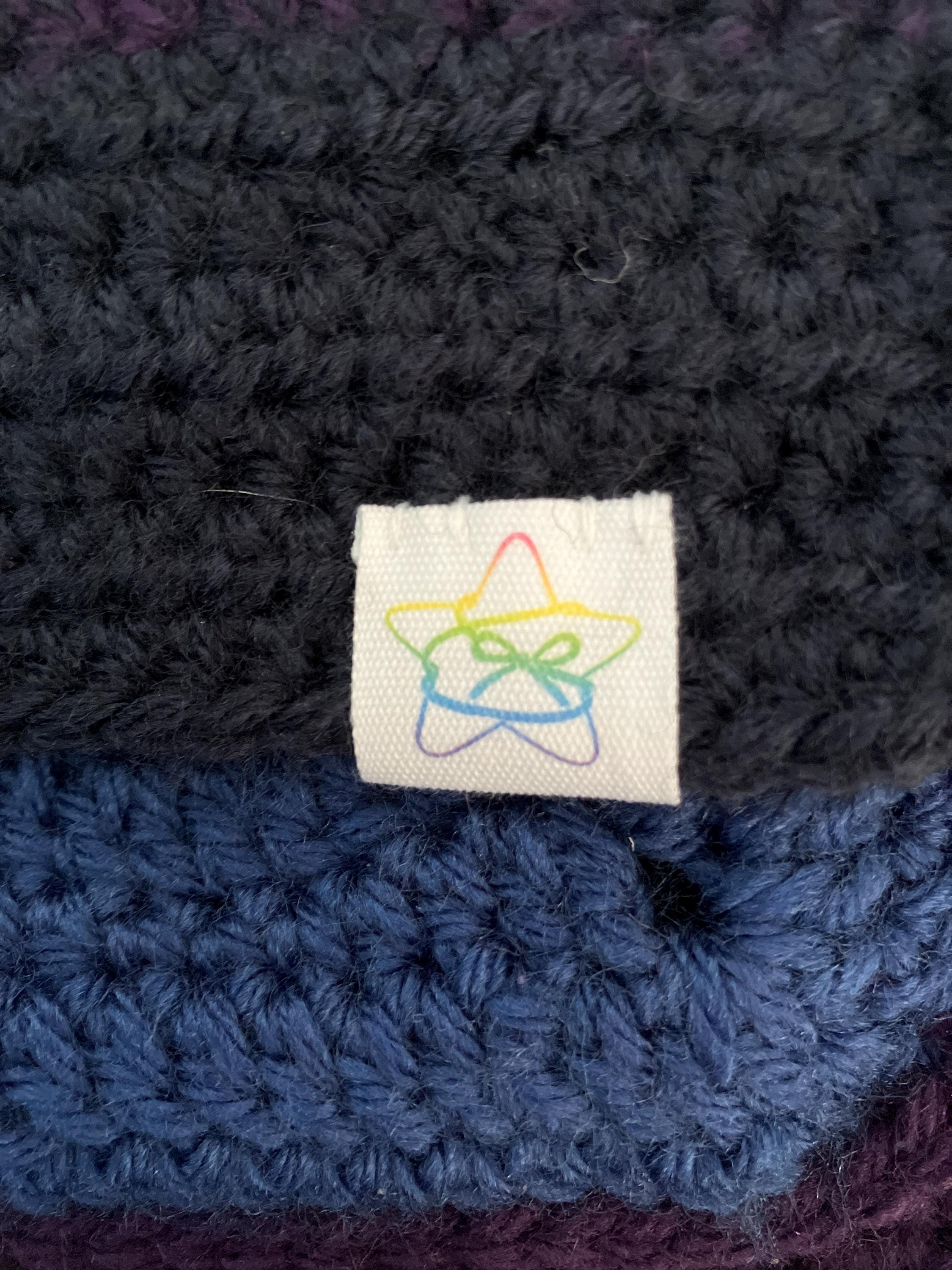 20*60 mm Baumwolle mit Logo oder Text Nähzubehör Label,Anhänger für Stricksachen,Personalisiert,Handgemachtes Label,Geschenkanhänger