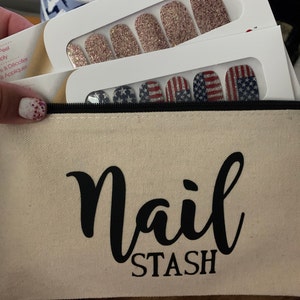 Color Street Zip Pouch Nail Stash Zipper Pouch Color Street Hostess ...