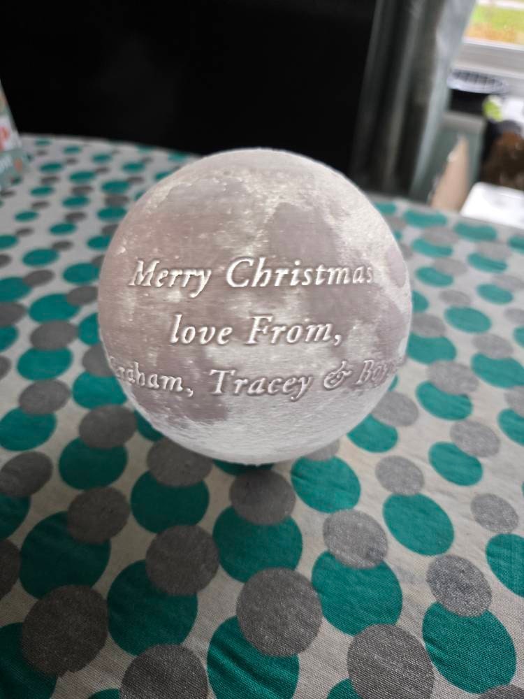 Personalized 3d Photo printed Lunar night Moon Lamp, Custom Photo Lunar Moon Lamp Night Light, Bedside lamp, Couples Gifts,Christmas Gift
