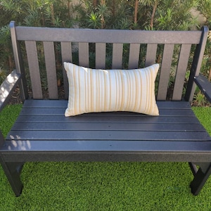 Sunbrella Tranquil Sage Indoor | Sunbrella 44493-0001 | Sage Green Stripe Pillow Cover | Indoor Outdoor Pillow Cover