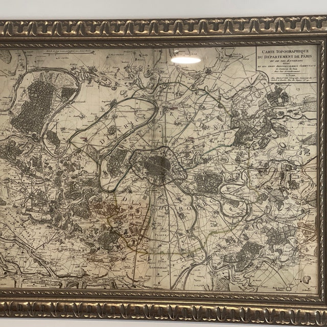 パリの古地図 (1895) パリの地図、最大 43