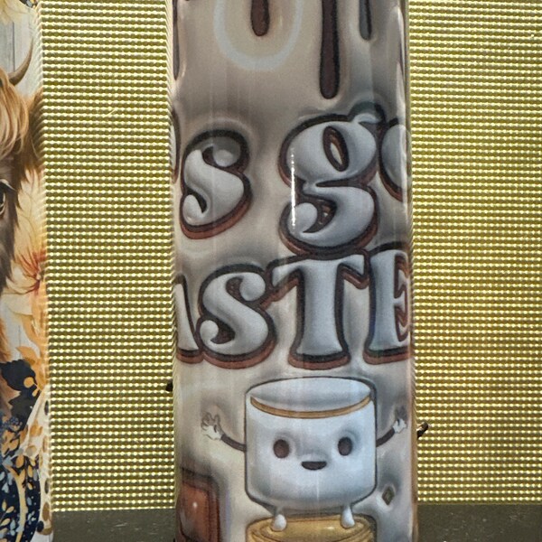 Inflated Sublimation Design 3D Tumbler Wrap 20 Oz Skinny Tumbler ...