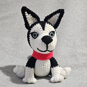 ハスキー犬のあみぐるみかぎ針編みパターン - Etsy 日本
