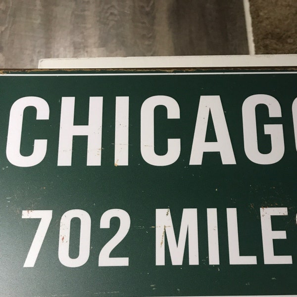 PERSONALIZED MILES SIGN, Distance Sign, Miles Signs, Green Miles Sign ...
