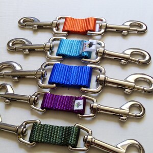 Harness to Collar Safety Clip, 3 Widths, 25 Colors, Safeties, Backup ...