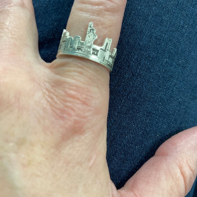 Custom City Ring Cityscape Ring Travel Ring Skyline Ring Statement Ring Friendship Ring Personalized Gift Wedding Gift RM41 Etsy