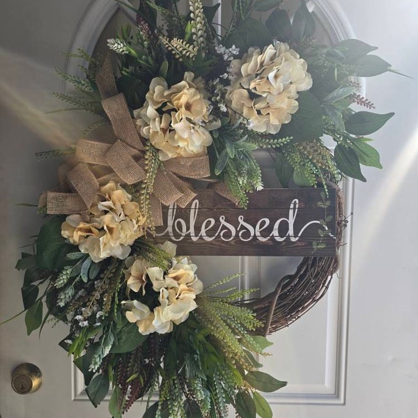 30”x24” Hello Fall Wreath, Fall Wreath, Autumn Wreath, Large Wreath ...