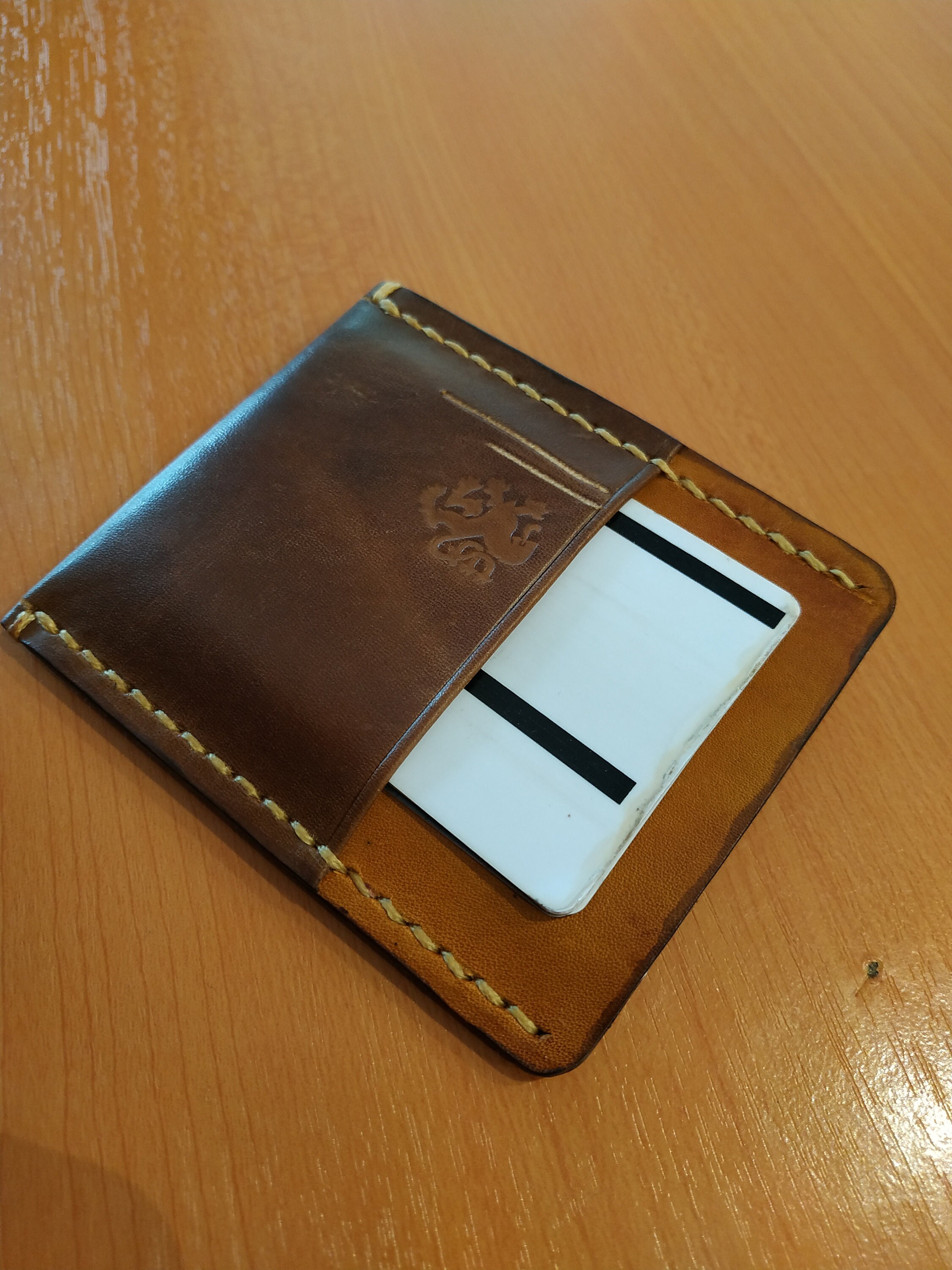mens leather card case