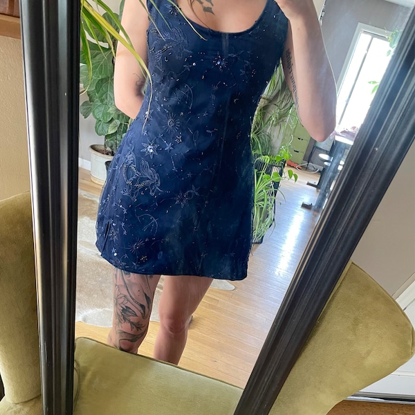 DEEP SPACE DENIM BUCKLED CORSET