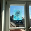 Everlasting Glass Double Flower Blue & Chocolate main image 1
