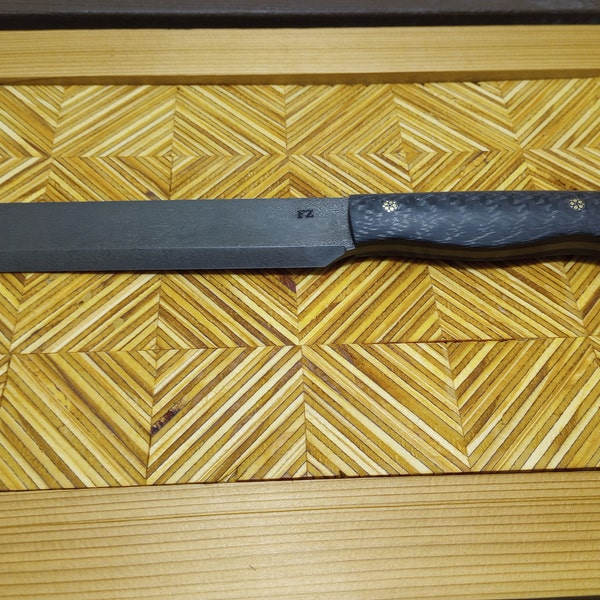 Viking Knife seax. Crucible Steel Knife. Wootz Steel Knife. Etsy
