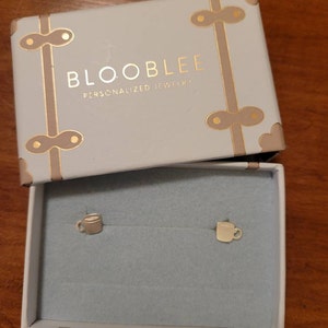 Customer photo, Coffee Cup Stud Earrings