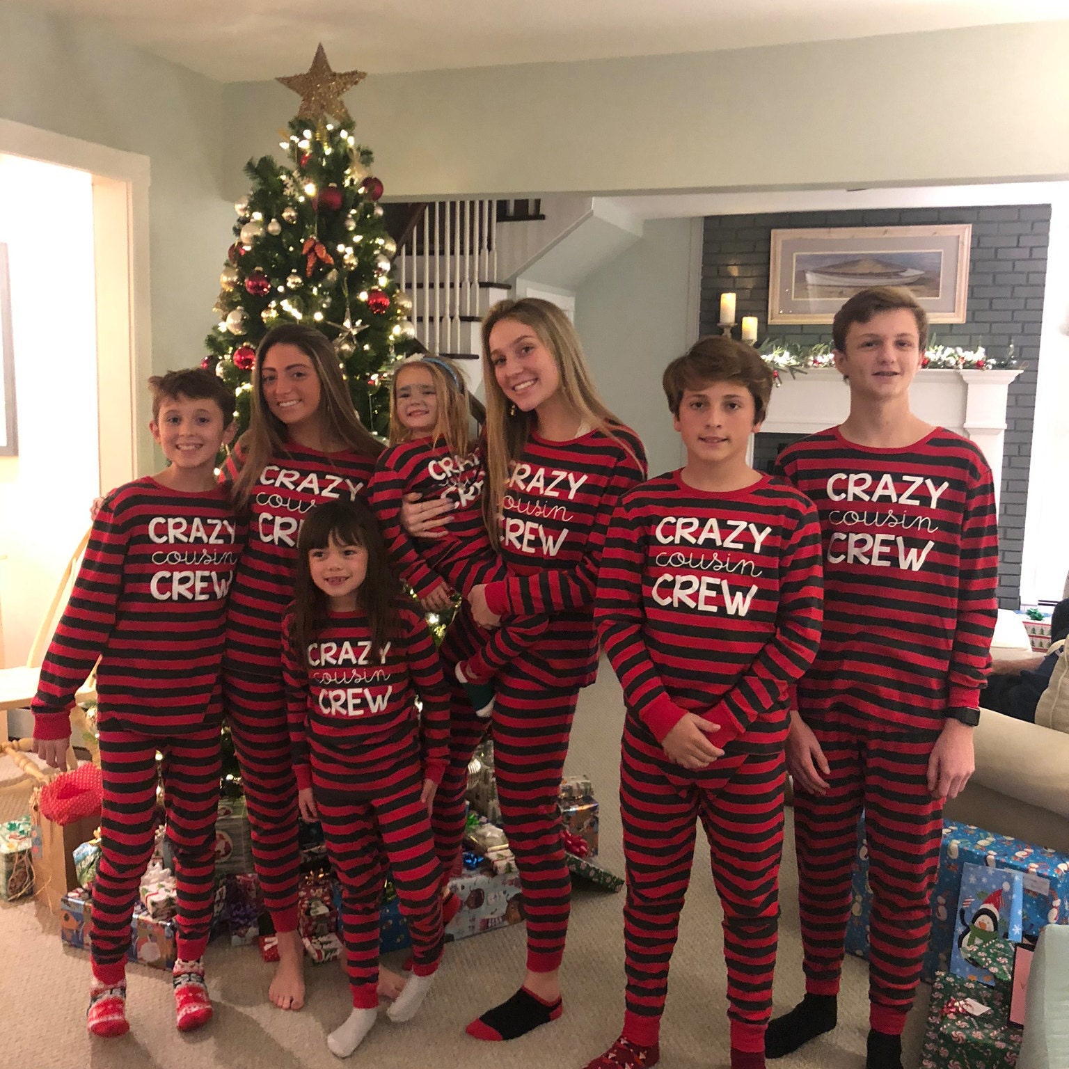Cousin Crew Christmas Pajamas, Snowflake Cousin Matching Pajamas Family Boy Toddler Girl Trendy Baby Xmas Cousins Family Reunion Cousin Gift
