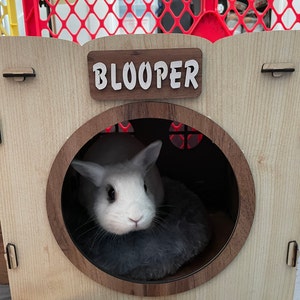 Modern Rabbit House, Indoor Rabbit Castle, Rabbit Furniture, Extra ...
