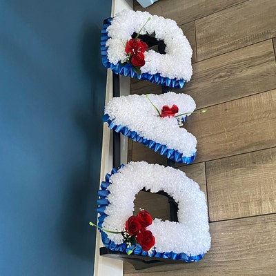 Cross Artificial Silk Funeral Flower Tribute Memorial Wreath Faux Mum Nan Gran