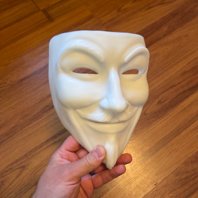 V for Vendetta Mask/ Anonymous Mask/ Guy Fawkes Mask 3d digital download