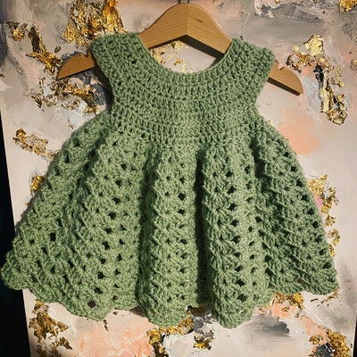 Crochet Pattern Baby Dress Madeline - Etsy