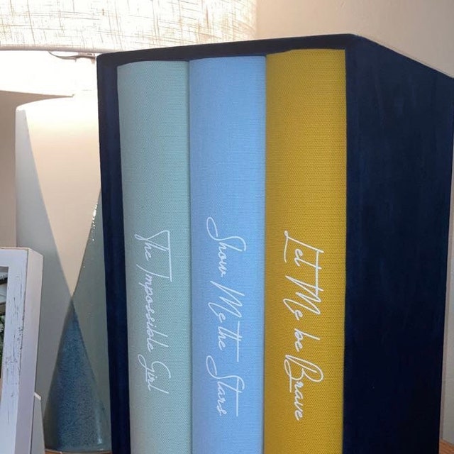 3 Photo Albums and Slipcase, A Set of 3 Slip in Photo Albums