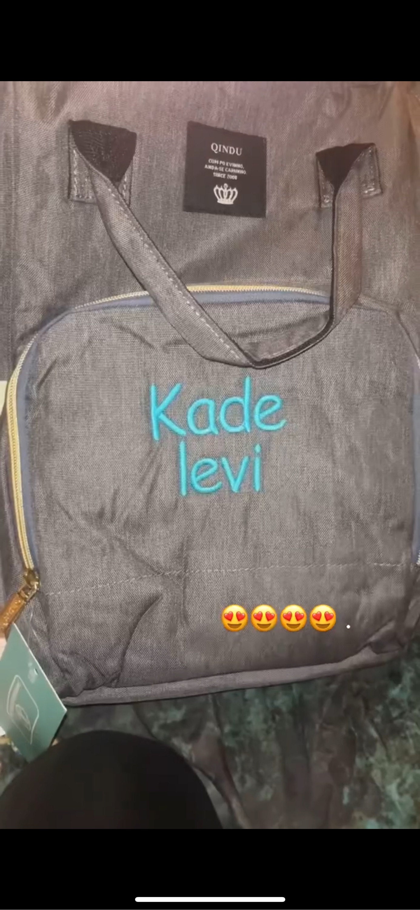 Monogrammed Diaper Bag Backpack | Multi Functional Diaper Bag Backpack | Personalized Diaper Bag | Custom Name Diaper Bag | Baby Shower Gift
