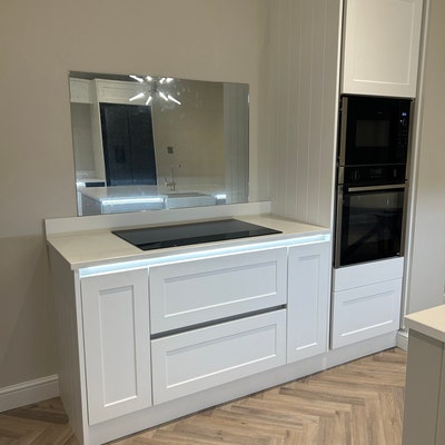 Rusted Antique Mirror Toughened Glass Splashback - Etsy UK