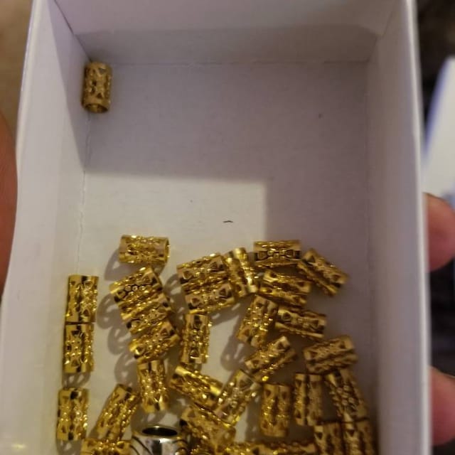 Micro Gold Filigree Cuffs  Set Of 40 – Mountain Dreads