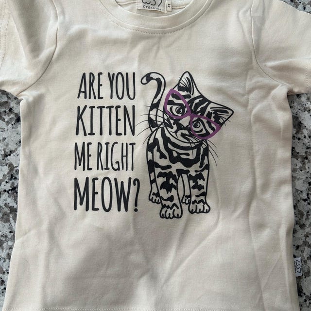 T-shirt Bébé "I Just Really Like Cats OK" - Marque Old Glory, Gris, Taille Toddler