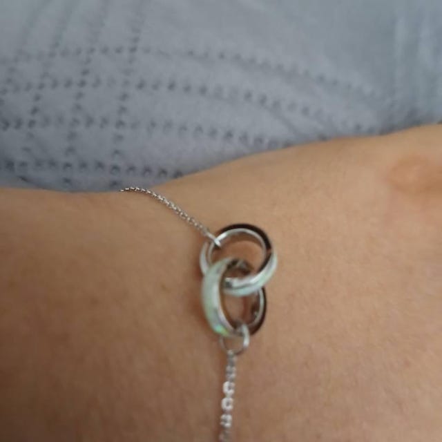 Interlocking Opal Bracelet by Caitlyn Minimalist • Dainty