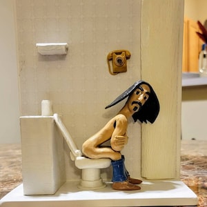 Action Figure Frank Zappa 22 Cm, Fatta A Mano In Italia, Pezzo Unico - Foto 4