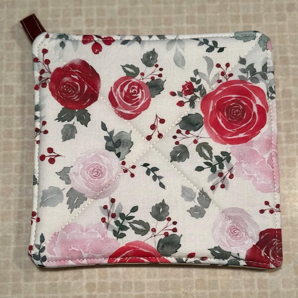 Pink Christmas Tree Fabric, Fabric by the Yard, Colour and Joy