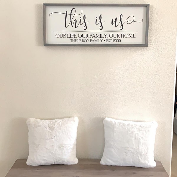 Personalized This is Us Sign | Family Name Established Wooden Sign - Etsy