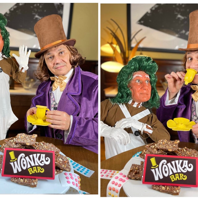 Children's Willy Wonka Costume set Willy Wonka and the Chocolate Factory  1971 kids sizes 7 through 16 only -  Italia