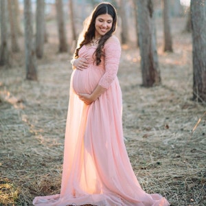 Maternity Gown Emma Gown Long Sleeve Maternity Gown - Etsy