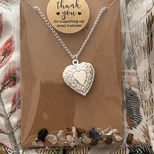リトルサニーバイト　heart locket necklace / SILVER little sunny bite (リトルサニーバイト)heart locket necklace