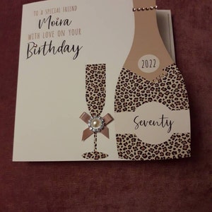 thumbnail image 2 of Personalised Handmade 10th Tin Wedding Anniversary Card | Gift For Friend, Daughter, Son 2 of 6