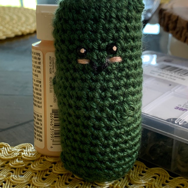 Adorable Emotional Support Pickle Crochet PATTERN With Gift Tags Instant  Download PDF 