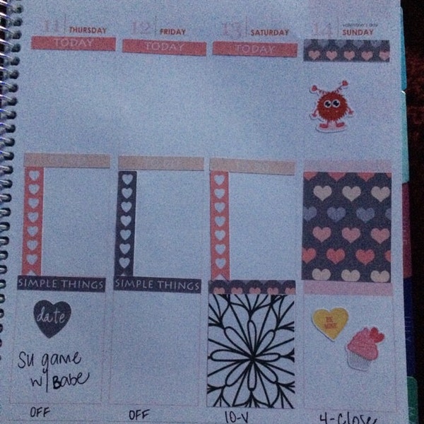 16 Coloring Box Stickers for Erin Condren Life Planner, Plum Paper ...
