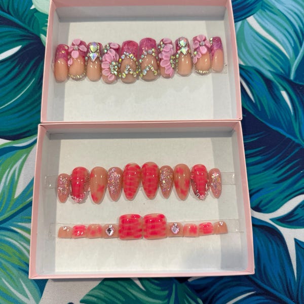 Jessica Rabbit Valentine’s Day Nails| Sheer Pink Nails| February Nails ...