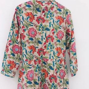 The Fall Floral Block Midi Dress main image 1