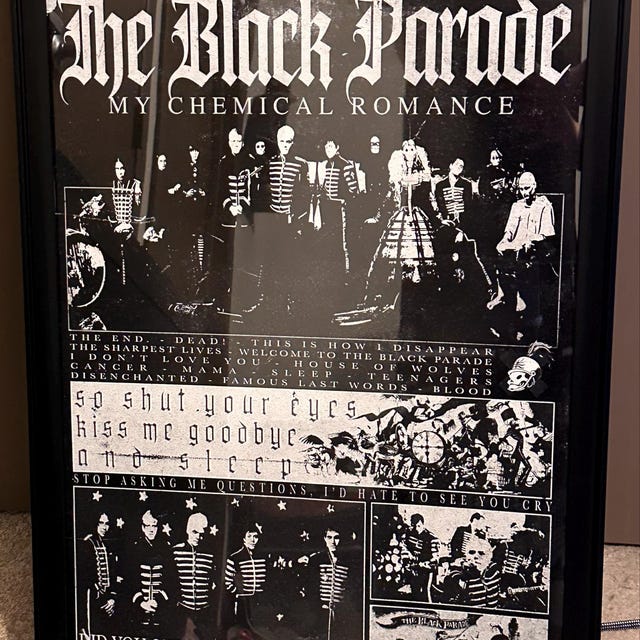 My Chemical Romance THE BLACK PARADE Album Poster, Vintage